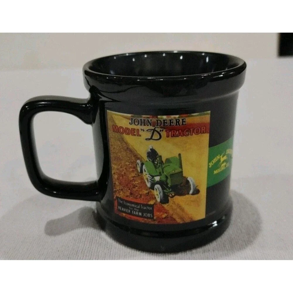 JOHN DEERE Coffee & Tea Cup Mug Diesel Model D Tractor Advertisement